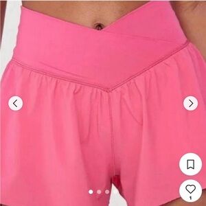 OFFLINE by Aerie Hot Pink Real Me Crossover Flowy Shorts